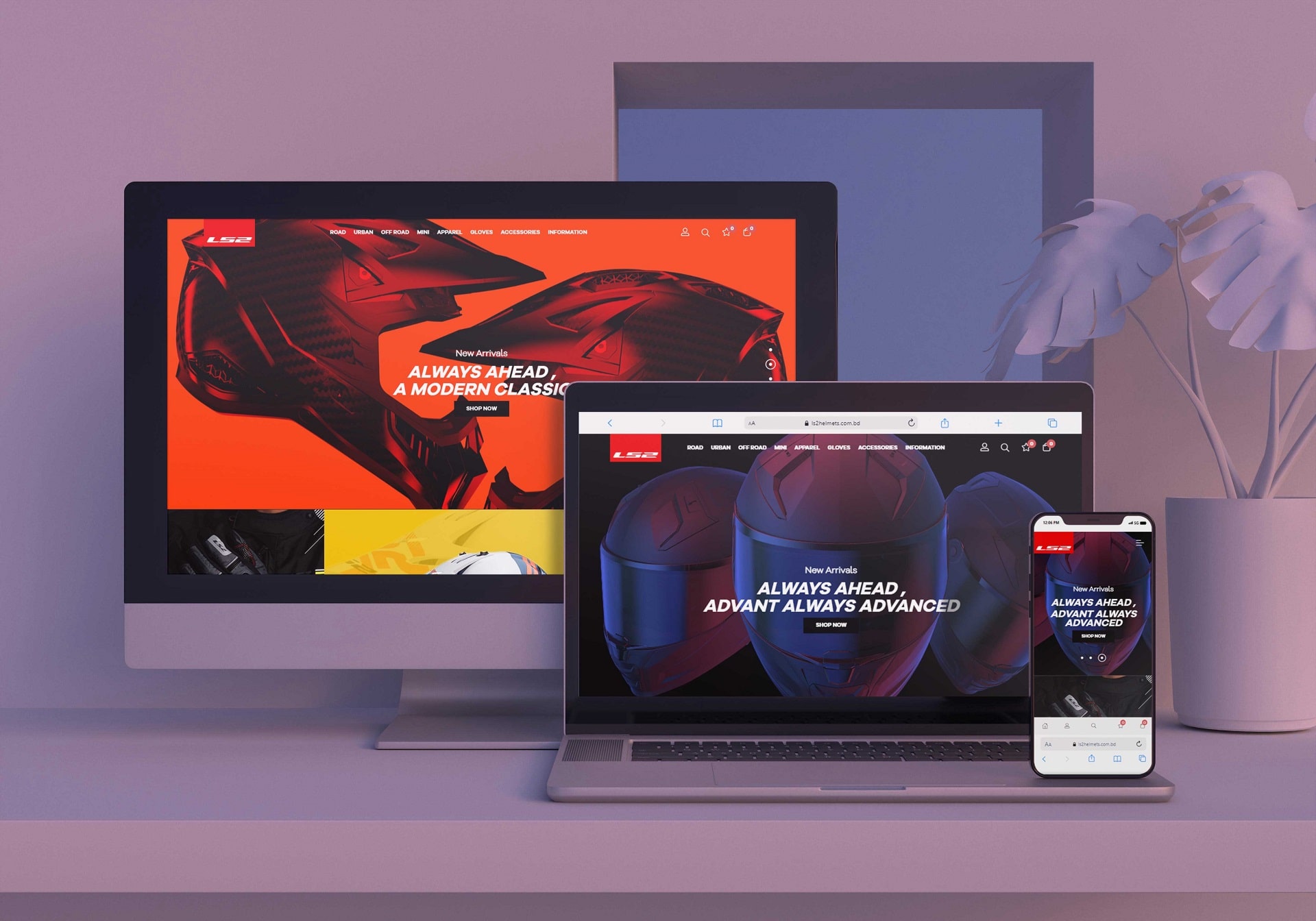 Responsive website design for ls2