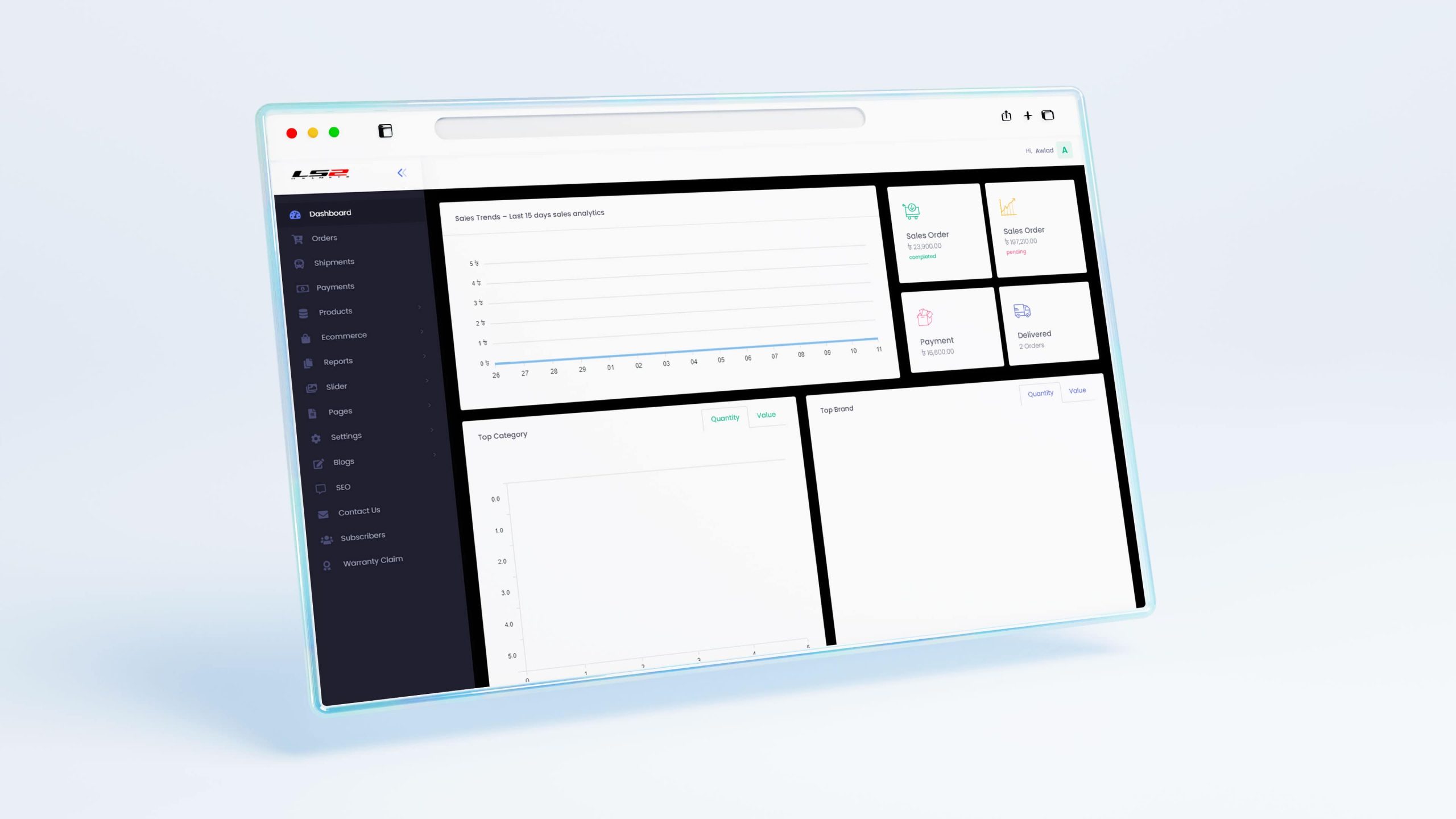 LS2 dashboard
