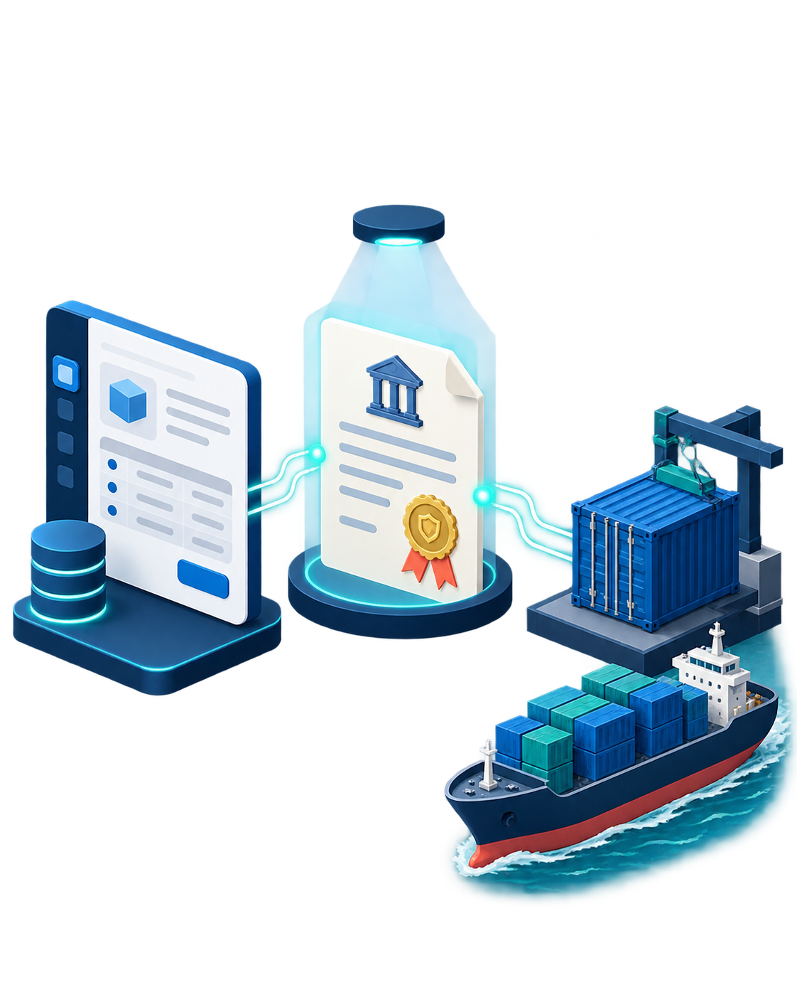 ERPNext, bank letter of credit and international shipment connected in one document chain