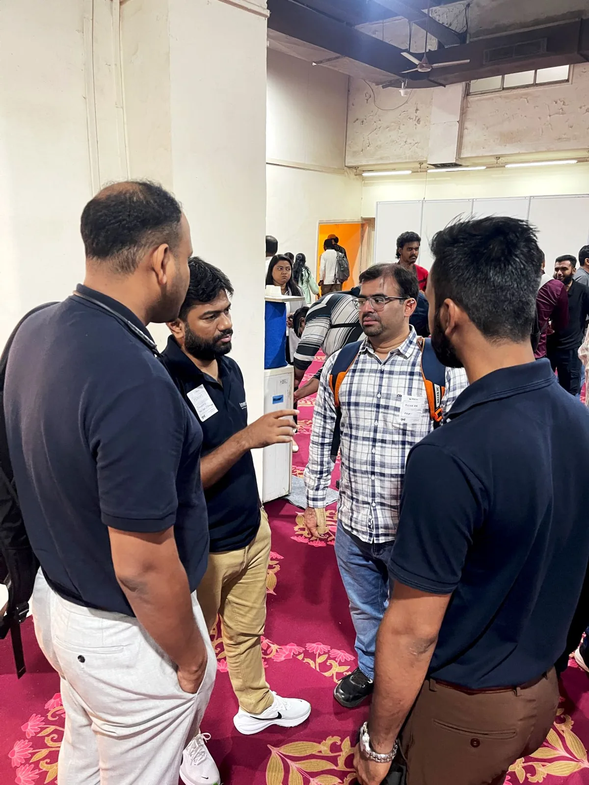 Invento meeting ERPNext partners at Frappeverse Mumbai 2026