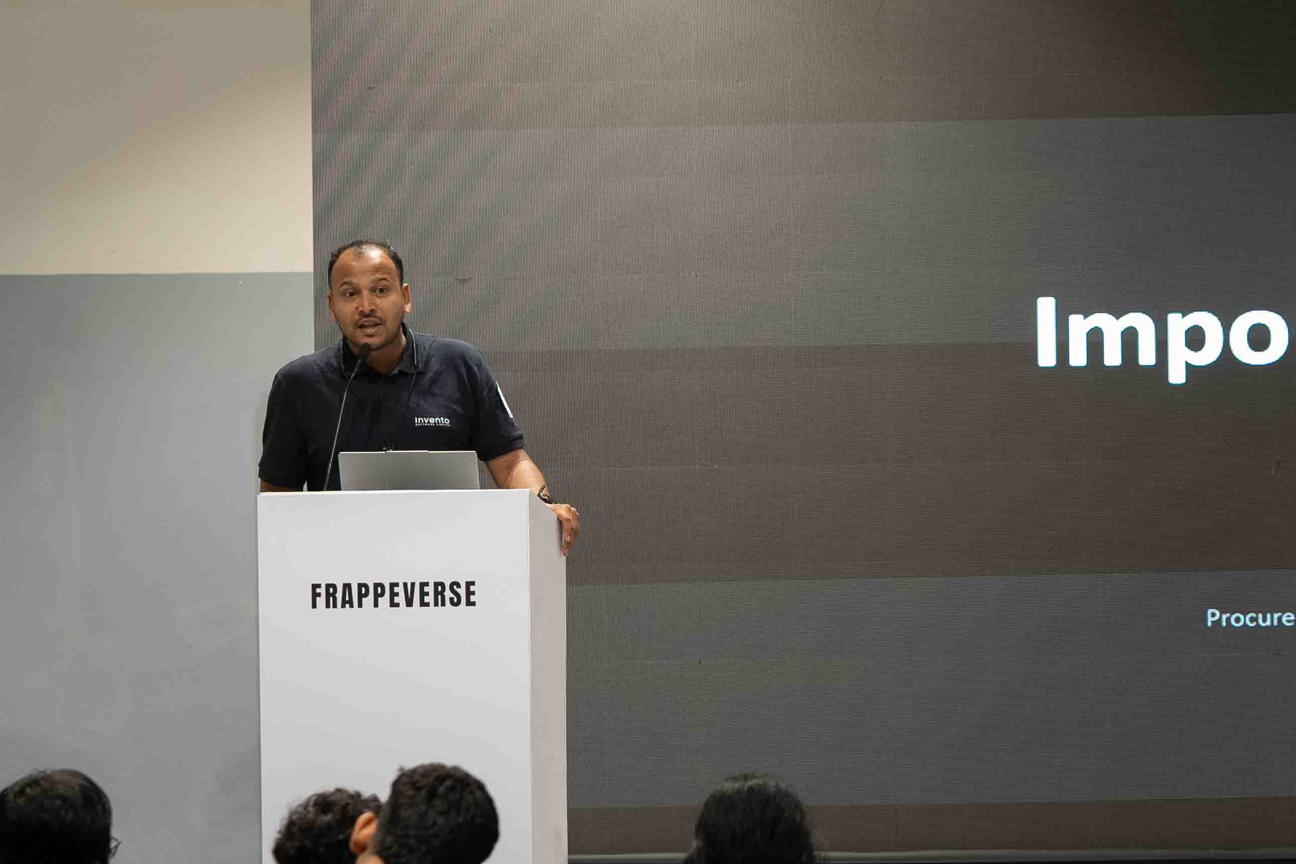 Import and Export LC management presentation at Frappeverse Mumbai 2026