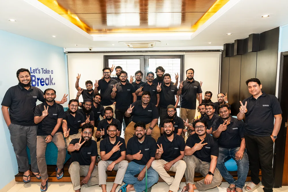 The Invento team together in our Dhaka office