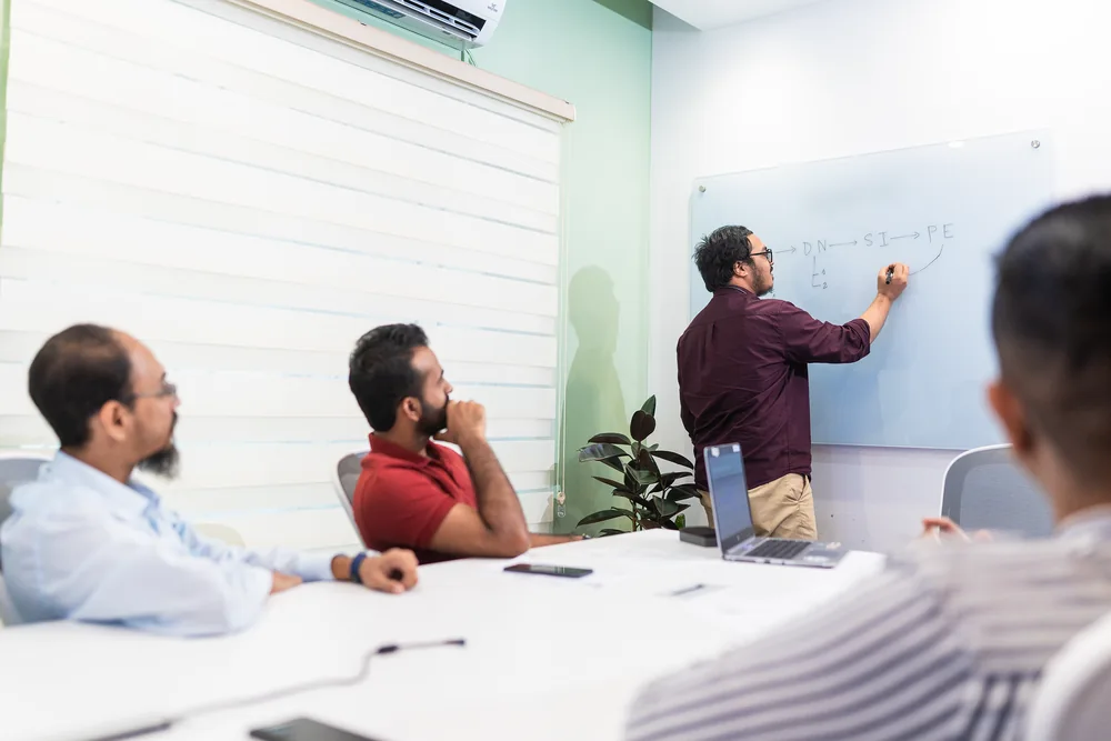 Invento colleagues planning a workflow