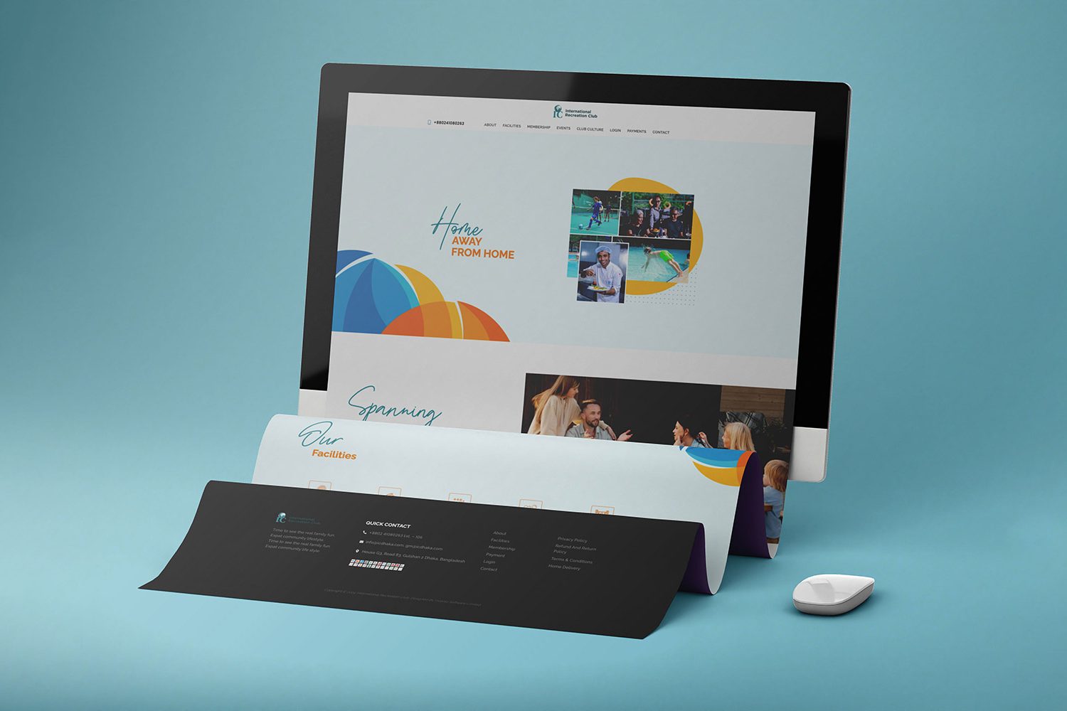 International Club Website Design