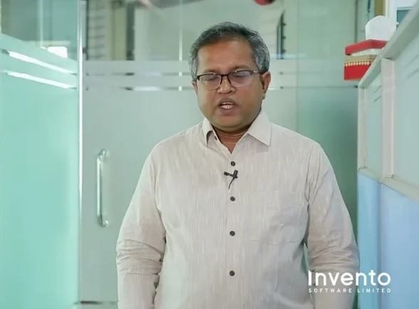 Invento Software Limited team member introducing the company on video